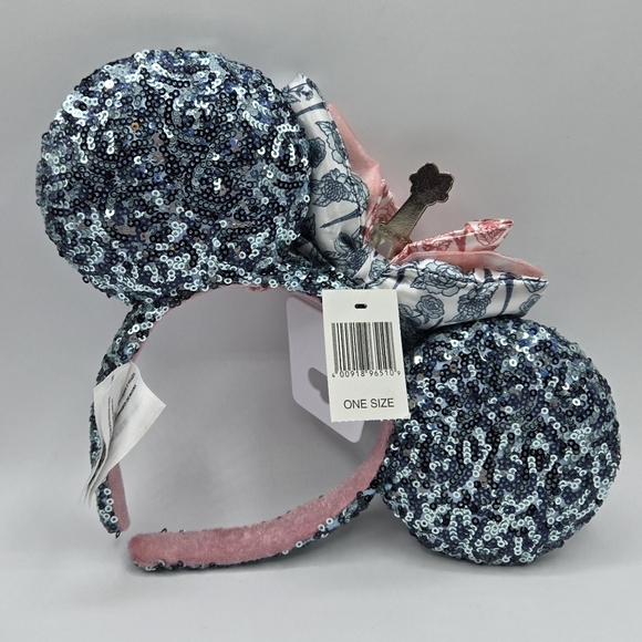 Disney Mademoiselle Minnie Mouse France Sequined Ears Headband  Blue Pink main image 5